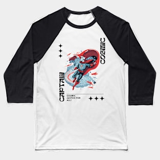 Captain Cosmic Imaginary Pop Culture, Modern light Baseball T-Shirt
